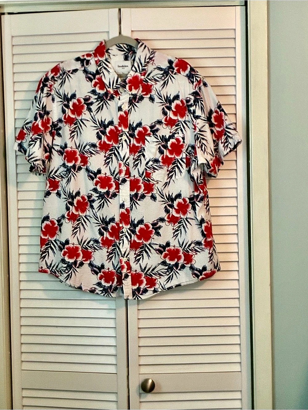 Goodfellow & Co Men's Floral Cotton Button Down Shirt XL Like New